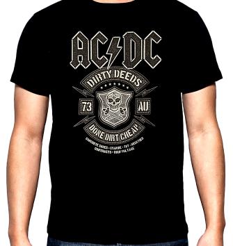 AC DC, dirty deeds, мъжка тениска, 100% памук, S до 5XL